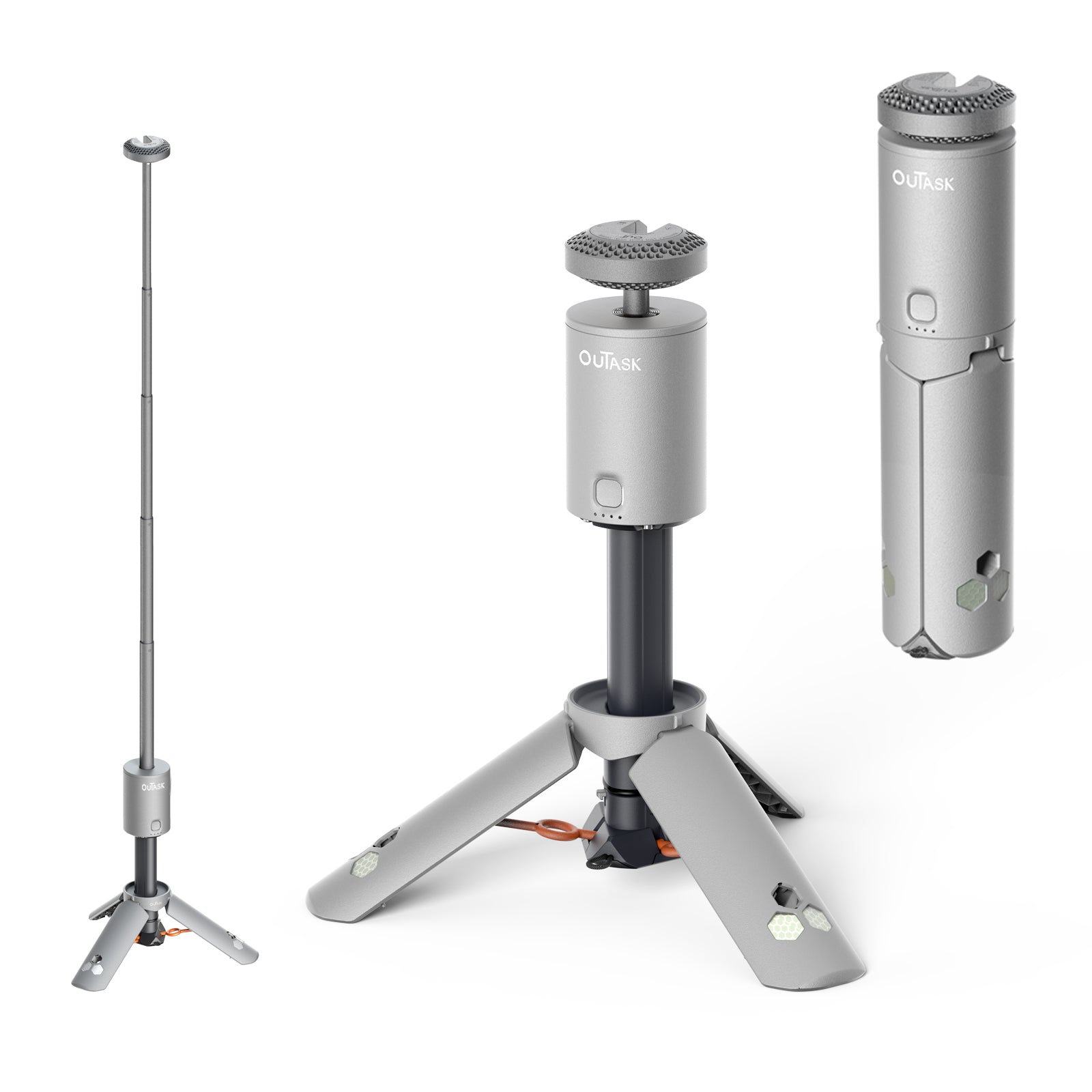 ouTask Ultra Portable Camp Light with Telescopic Pole and Magnetic Tripod